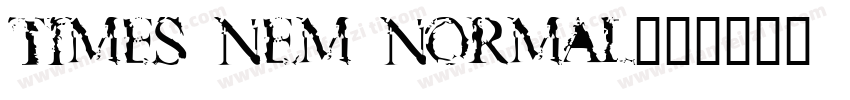 TIMES NEM NORMAL字体转换